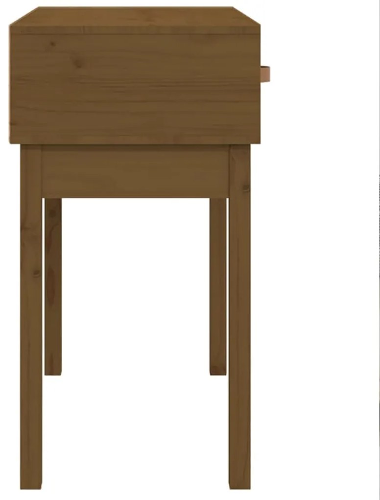 vidaXL Τραπέζι κονσόλα Καφέ μελί 76,5x40x75 εκ. Μασίφ Ξύλο Πεύκου