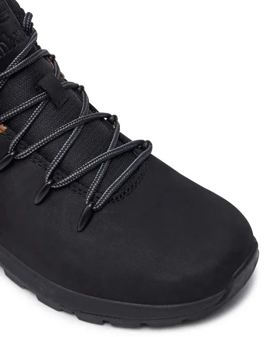 Παιδικά Μποτάκια Timberland Sprint Trekker Mid Lace Up Nubuck Black/Wheat