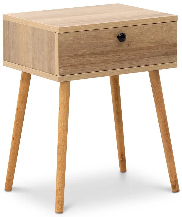 Κομοδίνο Pauline Megapap μελαμίνης χρώμα pine oak 45x35x61εκ.-GP022-0064,3