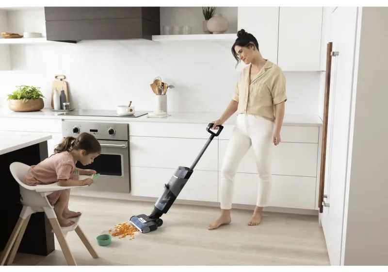 Κάθετη ηλεκτρική σκούπα Shark HydroVac WD210EU, 170W, 0.5 l, 88 m2, Αυτοκαθαρισμός, Αυτονομία 25 λεπτά, Γκρι