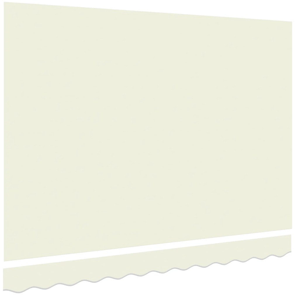 vidaXL Ύφασμα αντικατάστασης τέντας Κρεμ 250 x 200 cm Καραβόπανο