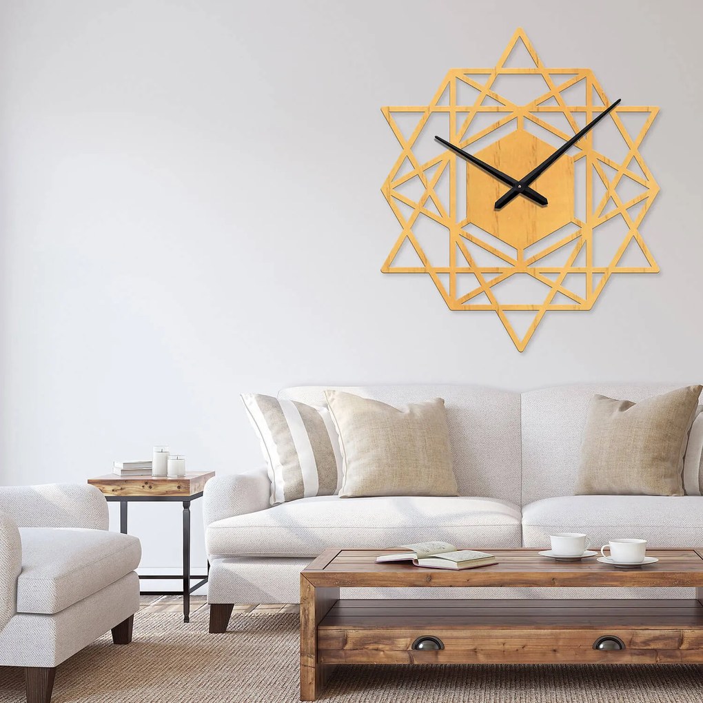 Ρολόι τοίχου  εσωτερικού χώρου ξύλινο clock1 - Clock1-Άχρωμο, 1mx1m