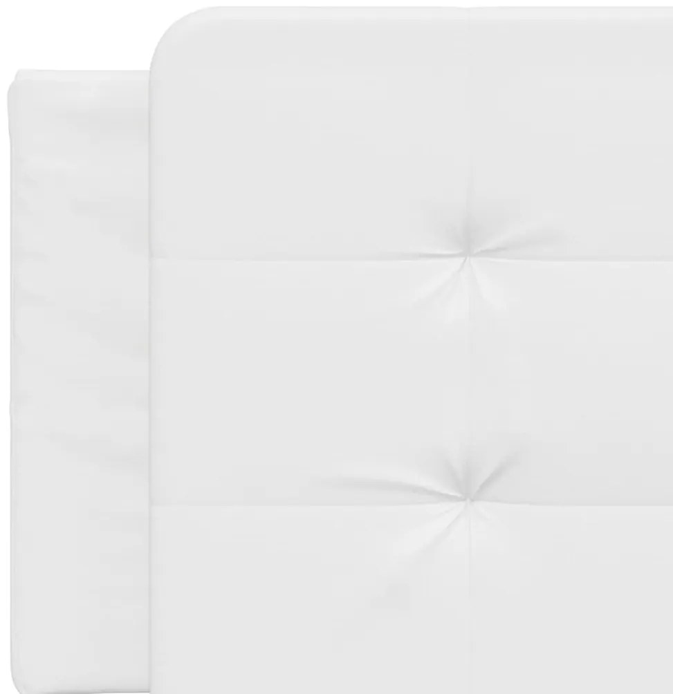 vidaXL Μαξιλάρι για Κεφαλάρι Zadar Λευκό 160 εκ. από Συνθετικό Δέρμα