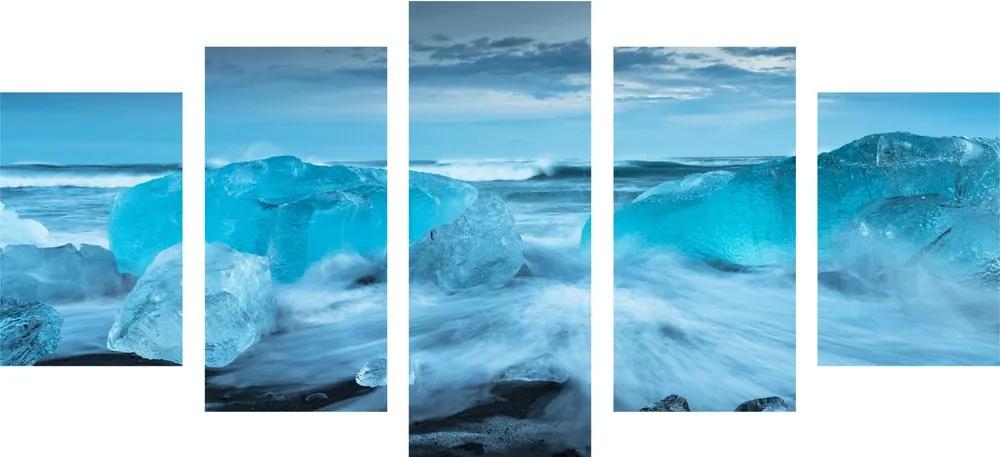 Πλάκες πάγου με εικόνα 5 μερών - 200x100