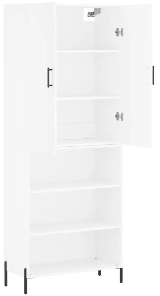 vidaXL Ντουλάπι Λευκό 69,5x34x180 εκ. από Επεξεργασμένο Ξύλο