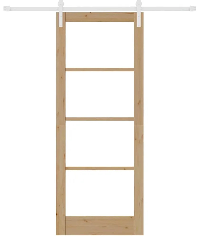 vidaXL Συρόμενη Πόρτα ORKDAL Φυσικό 83 x 211 εκ.