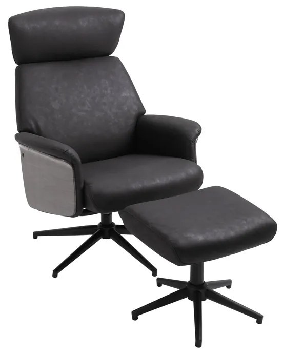Ανακλινόμενη Πολυθρόνα με Υποπόδιο 73 x 84 x 105 cm HOMCOM 833-851 833-851