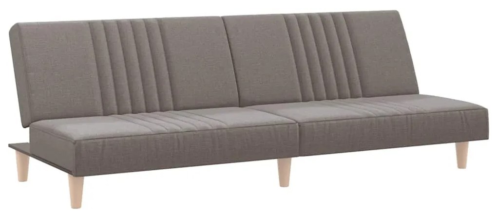 vidaXL Καναπές Κρεβάτι Taupe Υφασμάτινος
