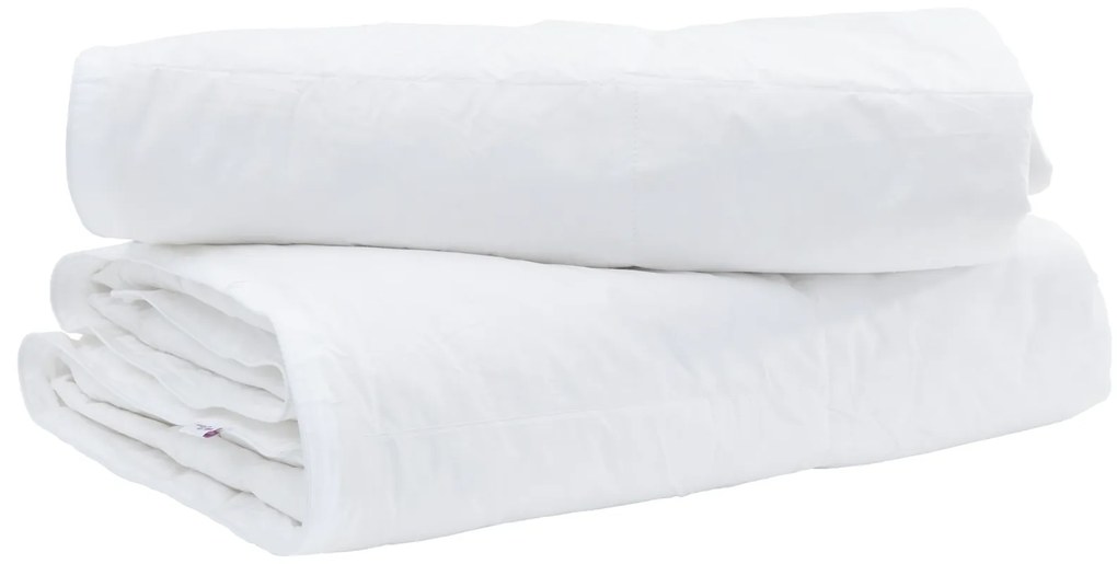 vidaXL Κουβέρτια & Κουβέρτες Λευκό 135 x 200 cm Πούπουλο
