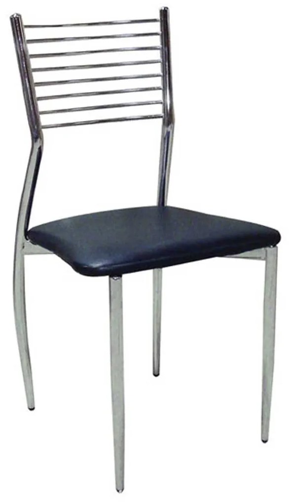Καρέκλα Evita Black 11-1222 44X43X85cm Metal, Technoderma