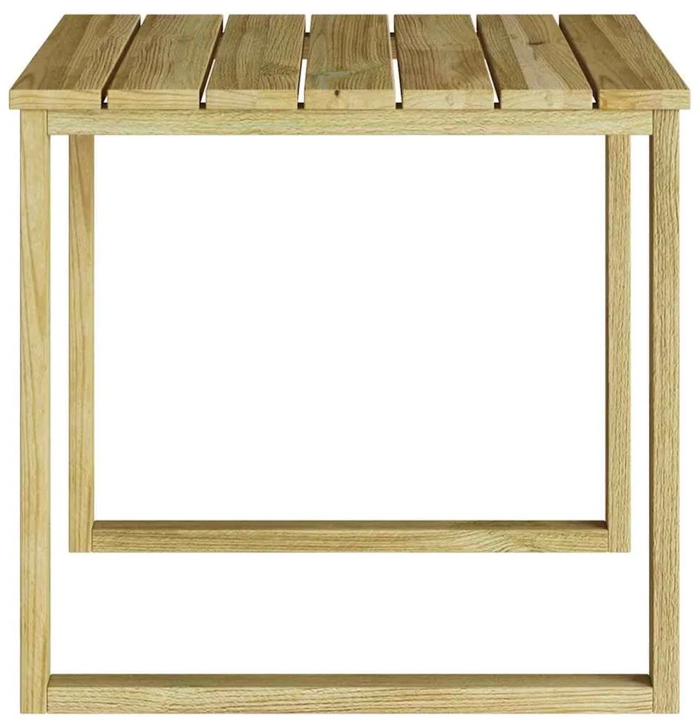 vidaXL Τραπέζι Ξαπλώστρας, διαστάσεις 50.5x50.5x46 εκ, κατασκευασμένο από εμποτισμένο πεύκο.