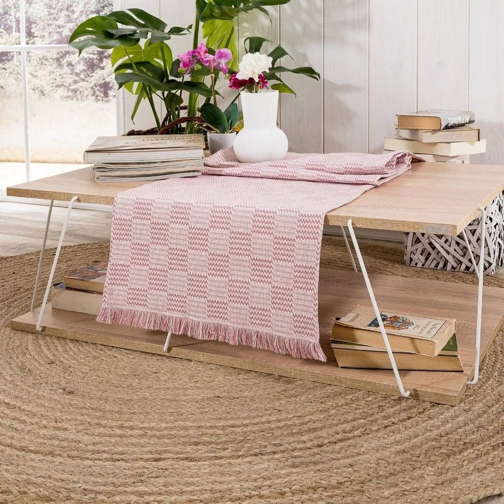 Τραβέρσα Teramo 06 Pink Teoran 45X180 Cotton-Polyester