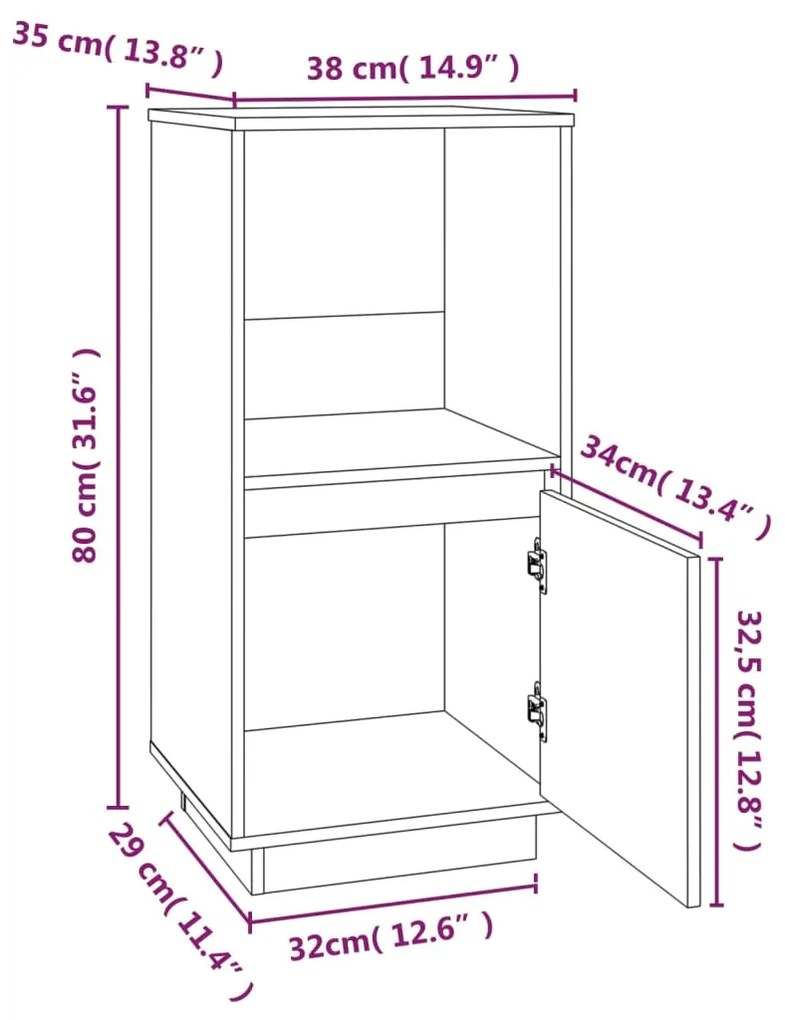 ΝΤΟΥΛΑΠΙ 38 X 35 X 80 ΕΚ. ΑΠΟ ΜΑΣΙΦ ΞΥΛΟ ΠΕΥΚΟΥ 814344