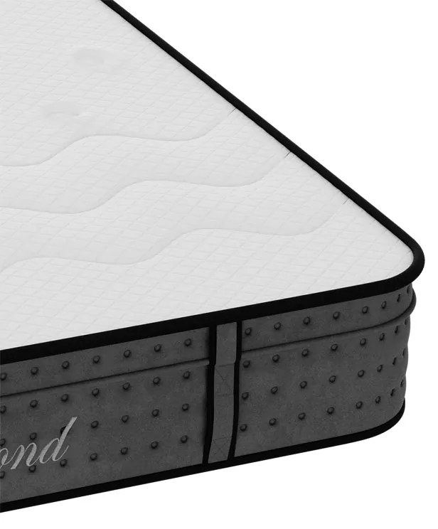 Στρώμα Diamond pakoworld pocket spring+gel memory foam 25-27cm 150x200εκ - 100-000009 - 100-000009