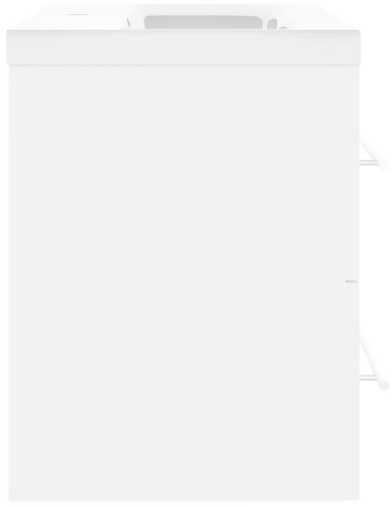 vidaXL Ντουλάπι Μπάνιου με Νιπτήρα Λευκό από Μοριοσανίδα