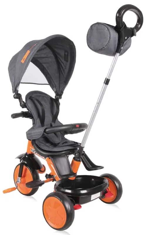 Τρίκυκλο παιδικό ποδήλατο Lucky Crew Black And Orange 10050610023 Lorelli