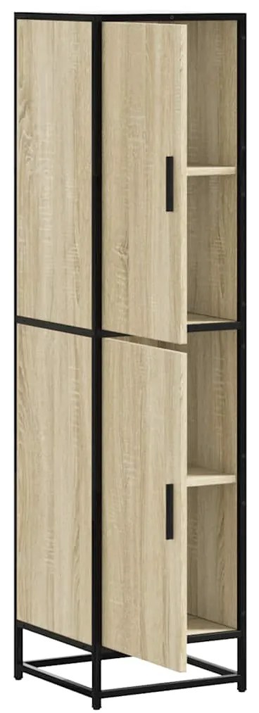 vidaXL Highboard Sonoma Oak Κατασκευασμένο ξύλο και μέταλλο