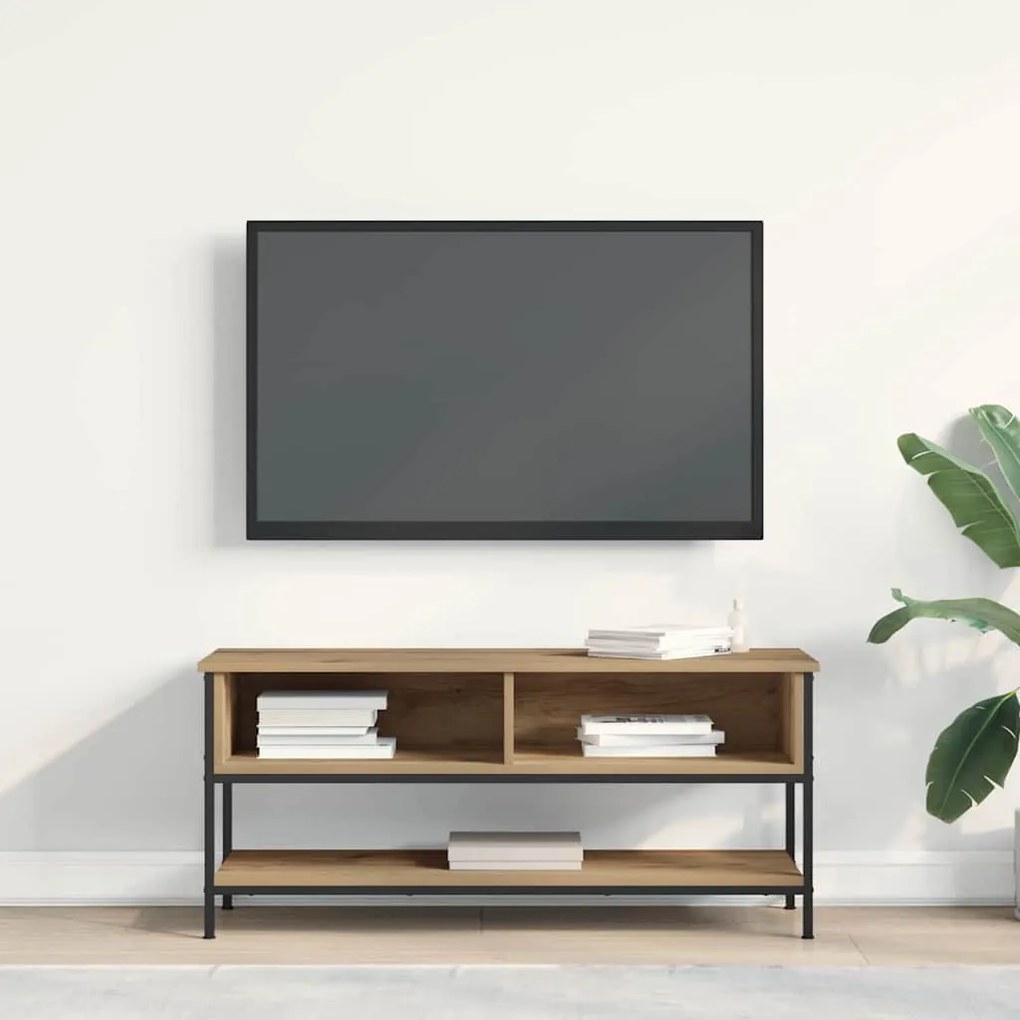 vidaXL Ντουλάπι TV artisan δρυς 100 x 35 x 45 εκ. Επεξεργασμένο ξύλο