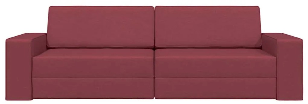 vidaXL Καναπέ-Κρεβάτι Μπορντό 245 x 78 x 77 εκ. ύφασμα