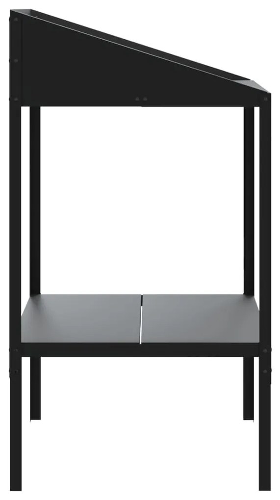 vidaXL Βάση Φυτών Ανθρακί 56,5 x 54,5 x 100 εκ. από Γαλβαν. Ατσάλι