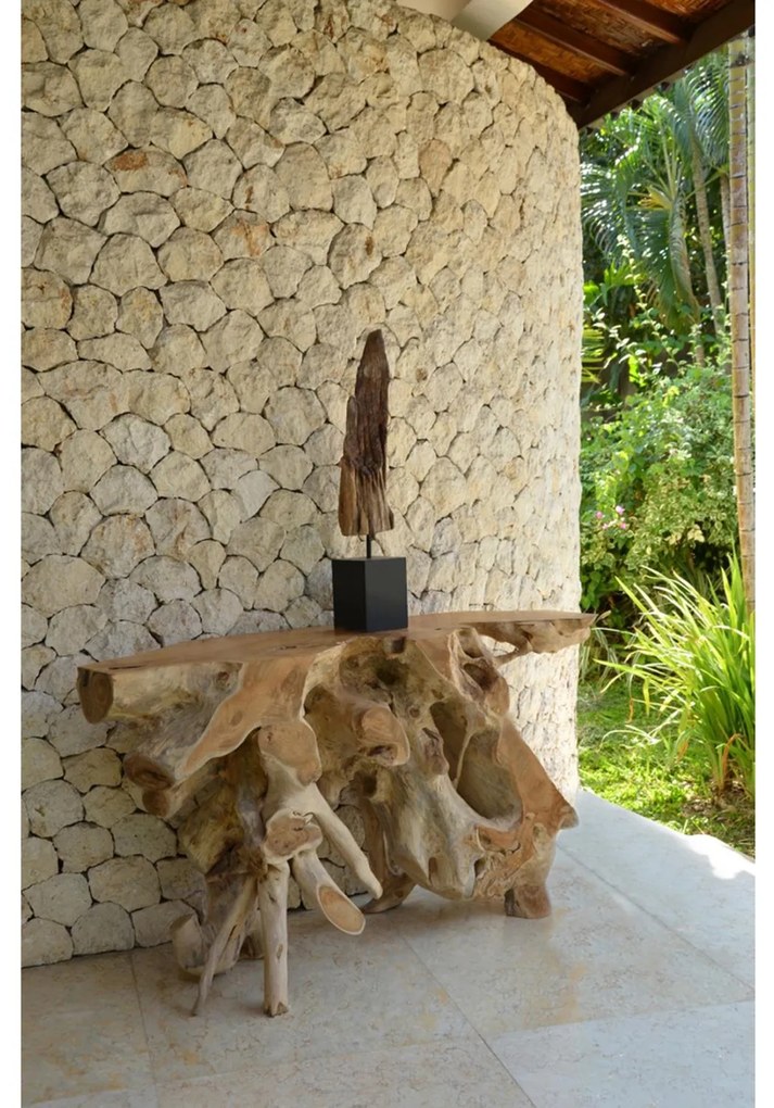 Κονσόλα C9370 απο Μασίφ Ξύλο TEAK Φυσικό 120x36x70Y εκ. 120x36x70 εκ.