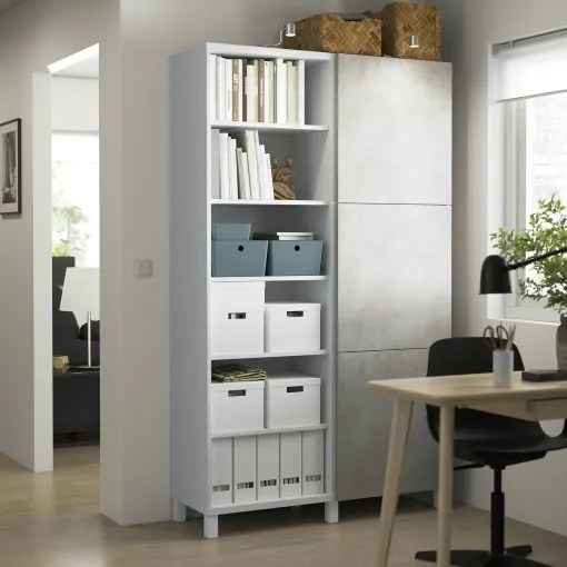 BESTÅ σύνθεση αποθήκευσης με πόρτες, 120x42x202 cm 694.216.92