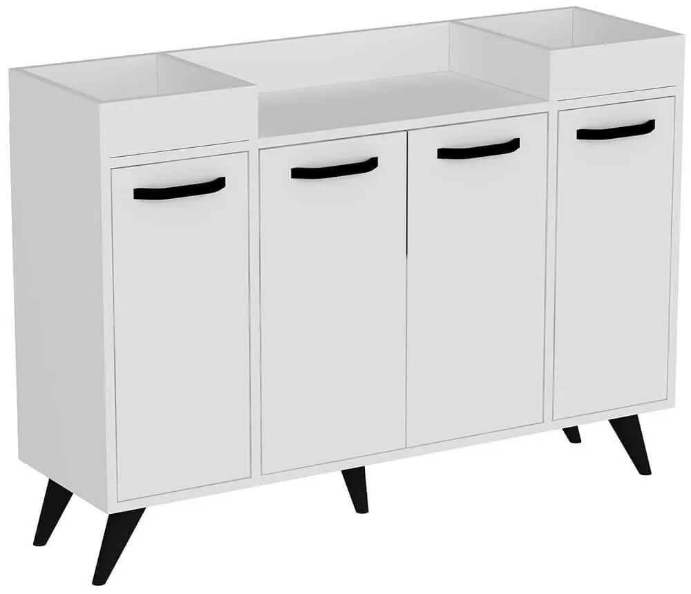Μπουφές Visar 505CRL1311 120x35x88,5cm White Μοριοσανίδα, Μελαμίνη