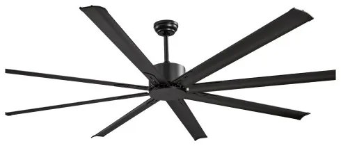VEVOR 213 cm Aluminum Ceiling Fan Without Light Remote Control DC Motor Black