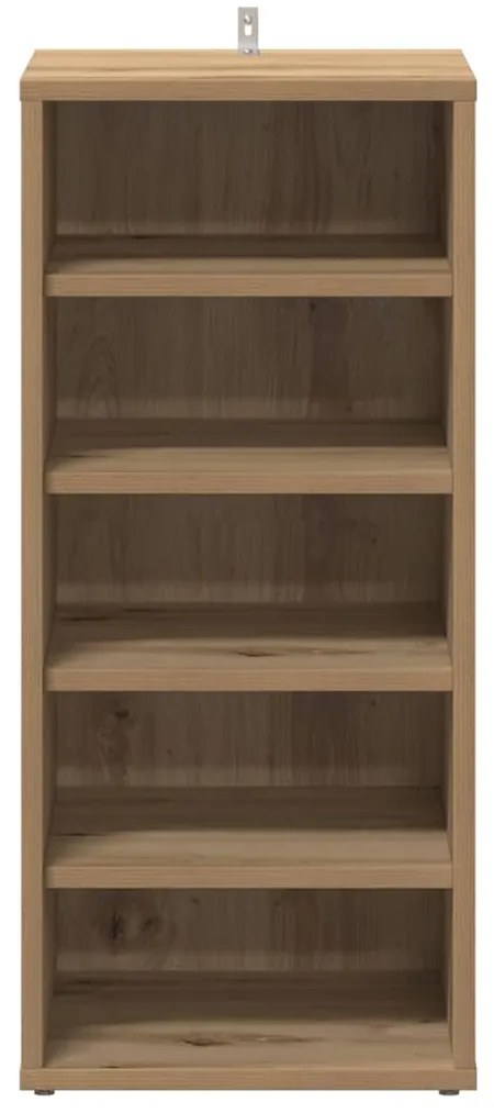 vidaXL Παπουτσοθήκη Τεχνίτης Δρυς 32x35x70 εκ. από Επεξεργασμένο Ξύλο