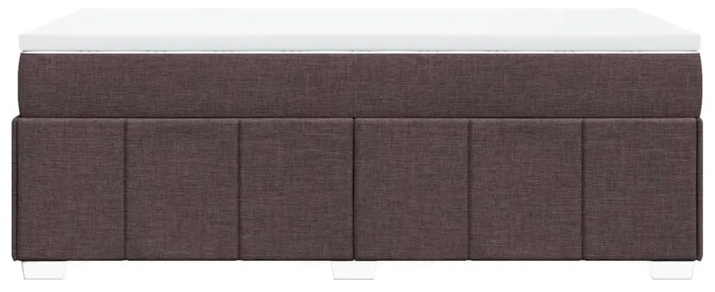 ΚΡΕΒΑΤΙ BOXSPRING ΜΕ ΣΤΡΩΜΑ ΣΚΟΥΡΟ ΚΑΦΕ 100X200 ΕΚ. ΥΦΑΣΜΑΤΙΝΟ 3285452