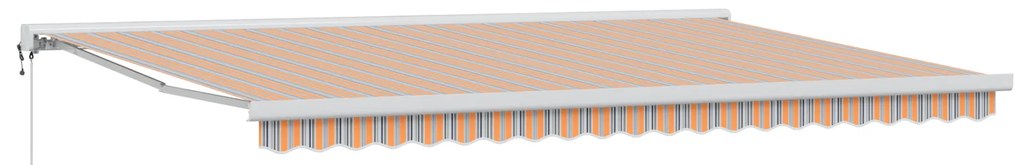 vidaXL Ανασυρόμενη Τέντα Μ multicolour Ριγέ 500x300 εκ.