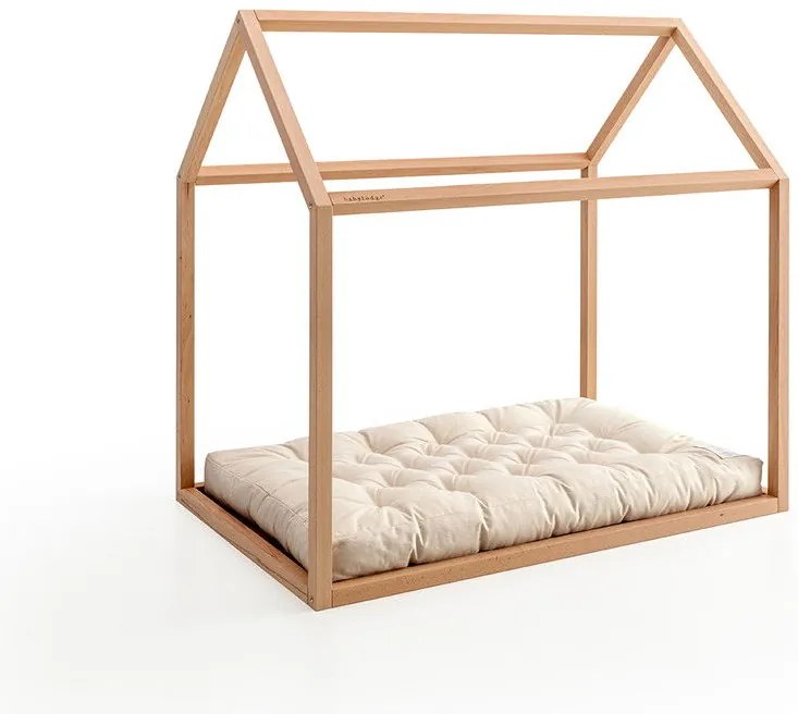Aria Premium Κρεβατι / Σπιτακι Montessori Μπεζ 88x138-168x132cm