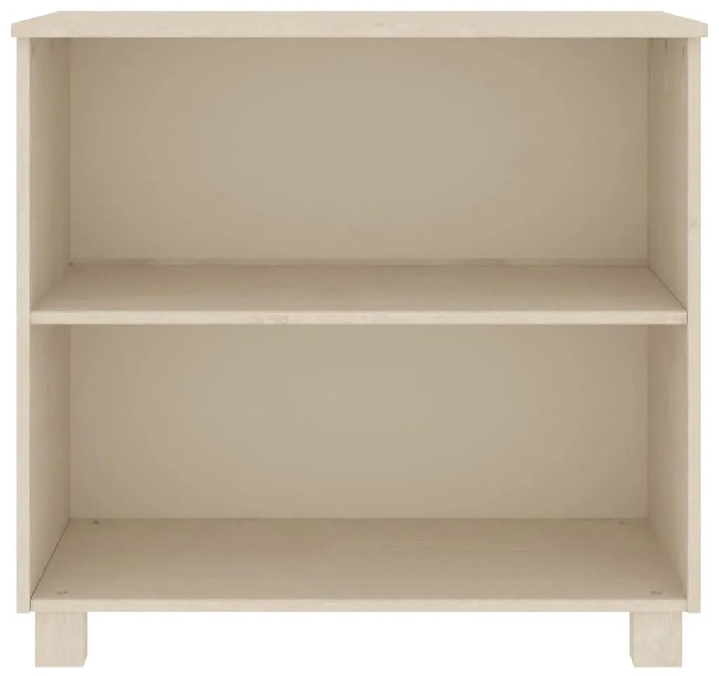 vidaXL Ντουλάπι HAMAR Καφέ Μελί 85 x 35 x 80 εκ. Μασίφ Ξύλο Πεύκου
