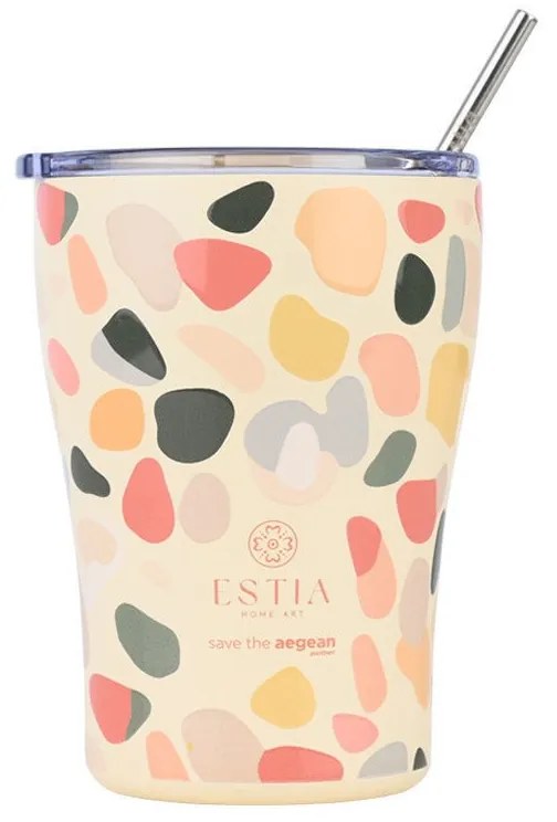 ESTIA ΘΕΡΜΟΣ COFFEE MUG SAVE THE AEGEAN 350ml HUE PEBBLES