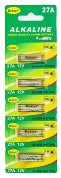 Rekter Αλκαλική μπαταρία 27A 12V 5τεμ.