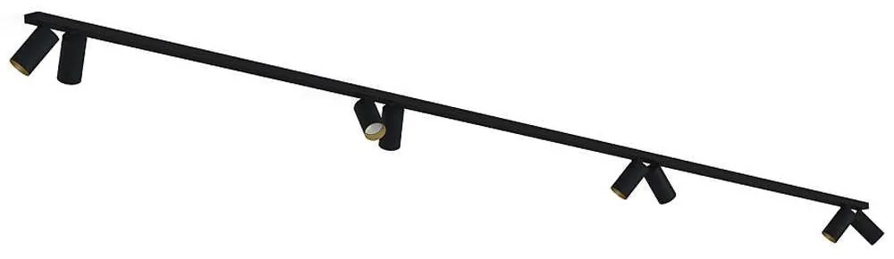 Φωτιστικό Οροφής - Σποτ Mono 7701 8xGU10 10W 2X200 Black-Gold Nowodvorski Metal, Plastic