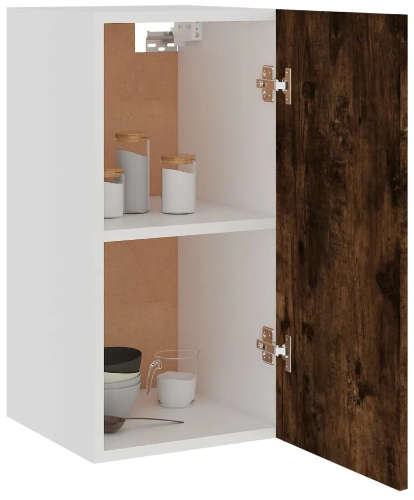 vidaXL Κρεμαστό Ντουλάπι "Lyon" Καπνιστή Δρυς 29,5x31x60 εκ. από Τεχνητό Ξύλο