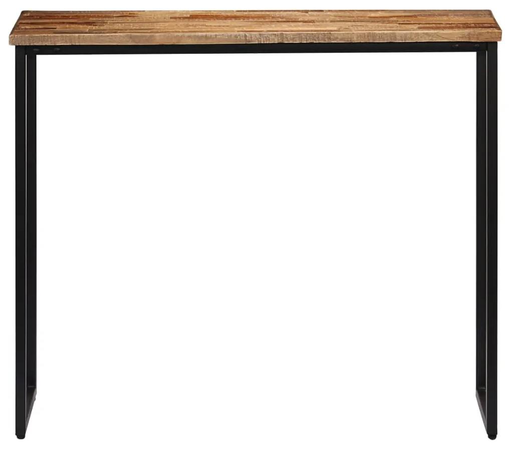 Τραπέζι Κονσόλα 90 x 30 x 76 εκ. Μασίφ Ανακυκλωμένο Ξύλο Teak - Καφέ