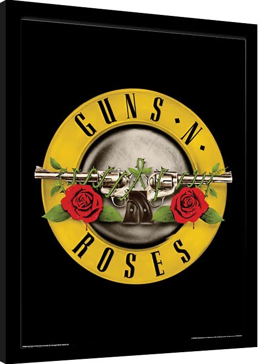 Κορνιζαρισμένη αφίσα Guns N Roses - Bullet Logo