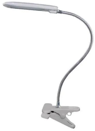 Φωτιστικό Γραφείου με Τσιμπίδα και Σπιράλ LED 5W 4000K BAZ2 ACA-15205LEDGYC-Γκρι 15205LEDGYC