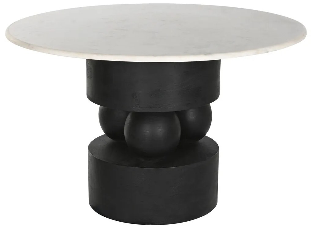 Τραπεζαρία Home ESPRIT Μάρμαρο Ξύλο από Μάνγκο 120 x 120 x 76 cm
