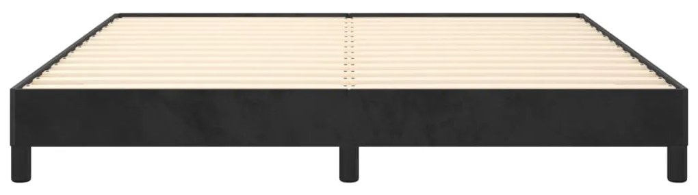 vidaXL Σκελετός Κρεβατιού Χωρίς Στρώμα Μαύρο 160x200 εκ. Βελούδινο