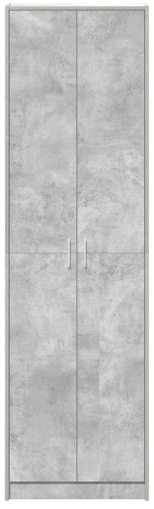 vidaXL ντουλάπα  Σκούρο Γκρι 55x25x189 cm Ξύλο