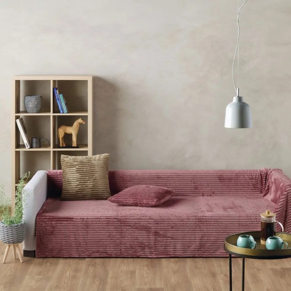 Ριχτάρι Sergio 20 Blush Pink Kentia Πολυθρόνα 130x180cm Πολυέστερ