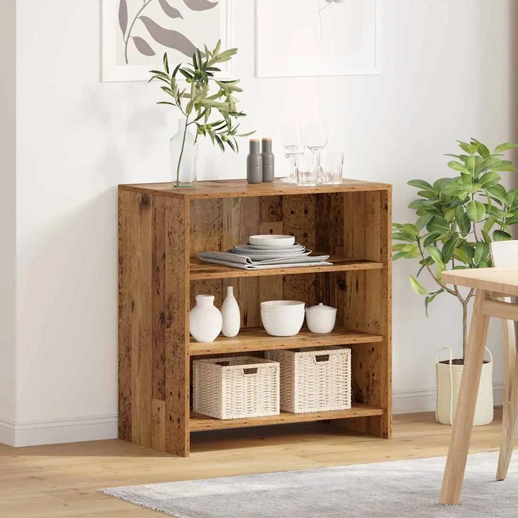 vidaXL Πλαϊνό γραφείο Καφέ 70 x 41 x 75 εκ. Επεξεργασμένο ξύλο