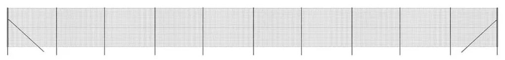 Συρματόπλεγμα Περίφραξης Ανθρακί 1,6x25 μ. Γαλβανισμένο Ατσάλι - Ανθρακί