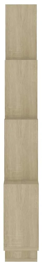 vidaXL Ράφι Κύβος Τοίχου Sonoma Δρυς 90 x 15 x 119 εκ. από Επεξ. Ξύλο
