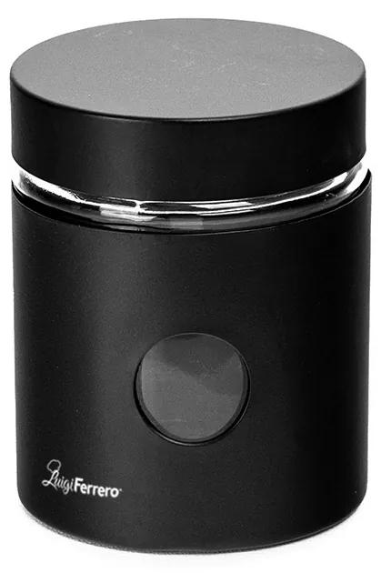 Luigi Ferrero Hanna FR-1403BS Βάζο Γενικής Χρήσης με Καπάκι Γυάλινο σε Μαύρο Χρώμα 550ml