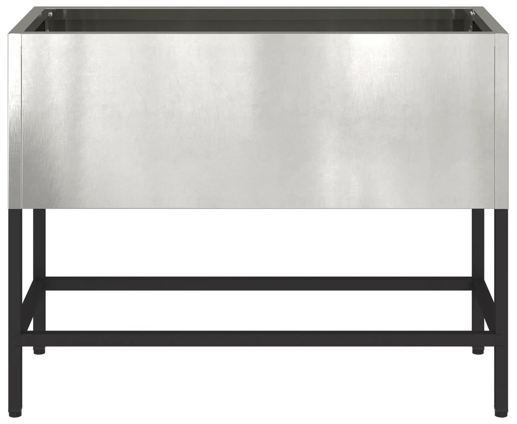 vidaXL Ανυψωμένος Κήπος 60x26x45 εκ Ανοξείδωτο χάλυβα