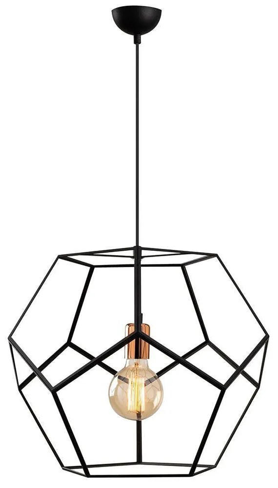 Φωτιστικό Οροφής Degirmen 527ABY1681 Φ56x146cm 1xE27 40W Black-Bronze Opviq
